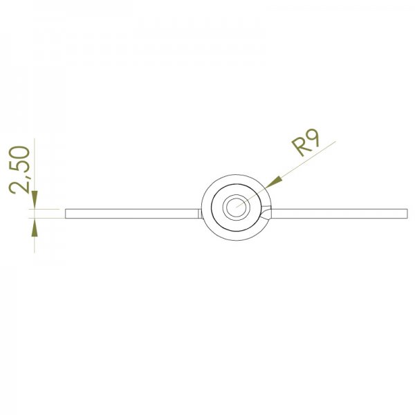 Paslanmaz Yaylı Yaprak Menteşe 88 x 101 x 2,5mm image 2