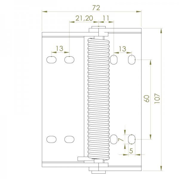Sac Yaylı Yaprak Menteşe image 2
